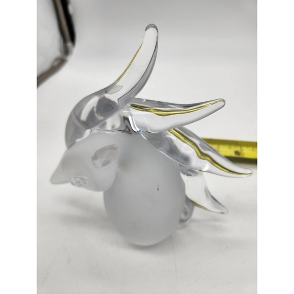 MCM Frosted Glass Horse head Bust. 6"x5"x2" - Picture 5 of 8